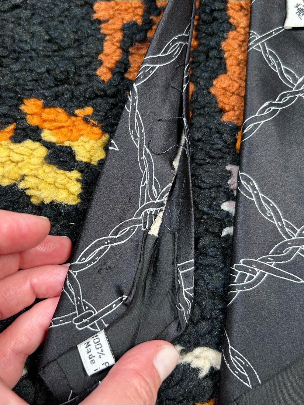 Punk, WYOMING TRADERS, barbed wire silk tie!! - Picture 8 of 8